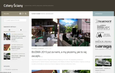 Jesteśmy współwydawcą bloga o tematyce budowlanej