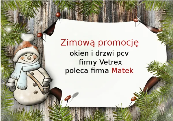 Wielka zimowa promocja okien i drzwi 