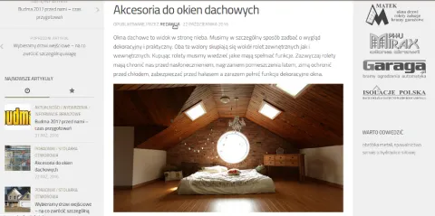 Drzwi wejściowe, akcesoria do okien dachowych to nowe tematy na portalu budowlanym Cztery Ściany