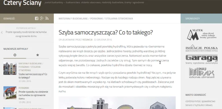 Radzimy na naszym portalu budowlanym Cztery Ściany