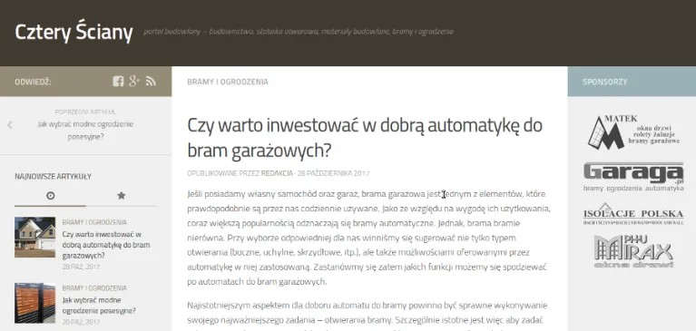 Nowości na portalu