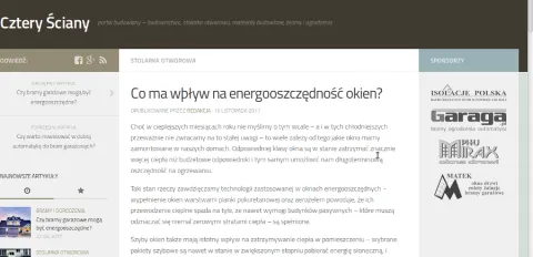 Okna energooszczędne na naszym blogu