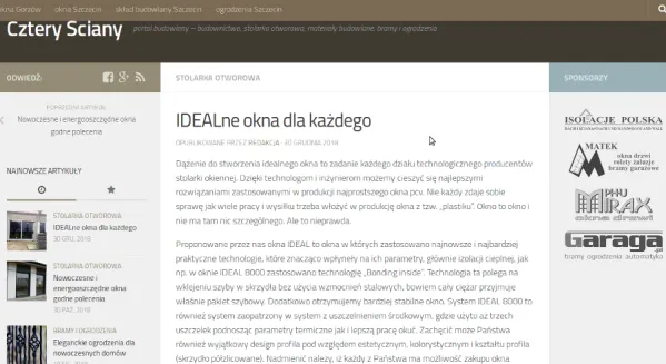 Okna pcv na portalu budowlanym