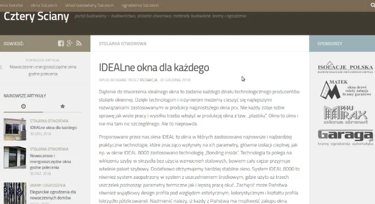 Okna pcv na portalu budowlanym