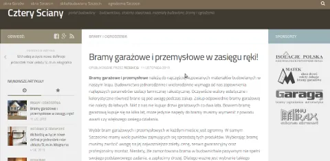 Nasze bramy na portalu budowlanym