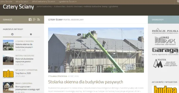 Na blogu piszemy o budownictwie pasywnym