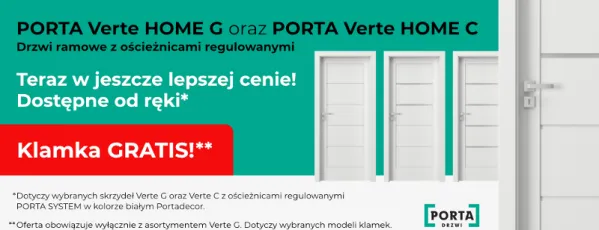 Drzwi Porta dostępne od zaraz