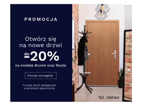 Najnowsza nasza promocja na drzwi Vetrex