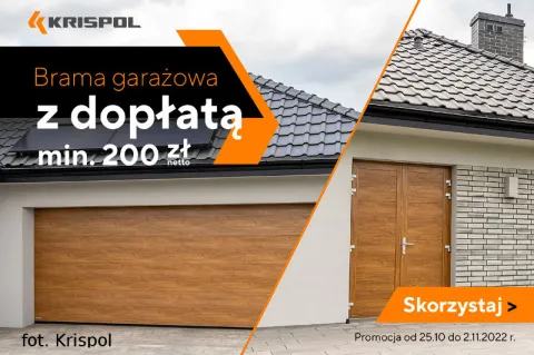 Kolejna promocja bram garażowych Krispol
