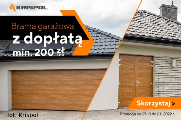 Kolejna promocja bram garażowych Krispol
