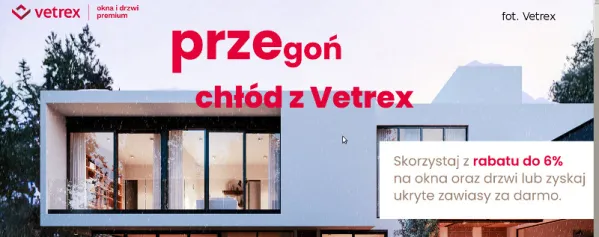 Drugi etap promocji na okna Vetrex