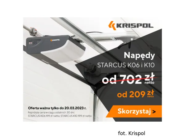Oferta weekendowa na napędy bramowe STARCUS