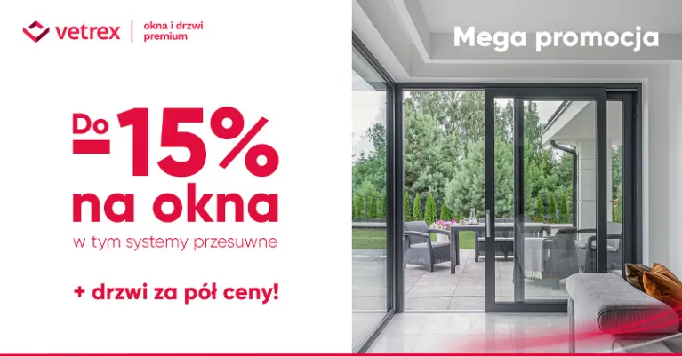 Dodatkowy rabat na okna firmy Vetrex