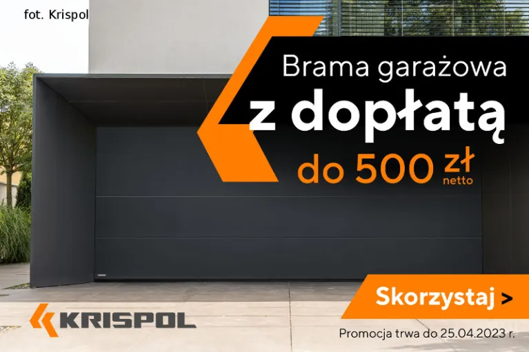 Bramy garażowe Krispol w atrakcyjnej odsłonie