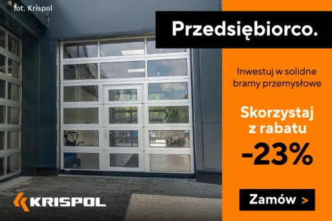 Segmentowe bramy przemysłowe KRISPOL z rabatem 