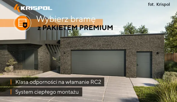 Brama garażowa z pakietem PREMIUM