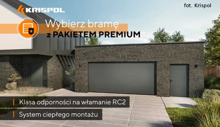 Brama garażowa z pakietem PREMIUM